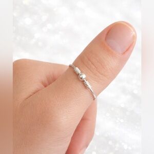 Taxco 925 Silver anxiety stress relief Handmade thin band side 8,9